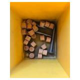 Yellow Organizer Box with Assorted Nuts, Bolts, Screws and Hardware Yellow Organizer Box with Assorted Nuts, Bolts, Screws and Hardware
