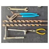 Mixed Lot of Hand Tools Including Screwdrivers, Wrenches, Drill Bits, and Pliers Mixed Lot of Hand Tools Including Screwdrivers, Wrenches, Drill Bits, and Pliers