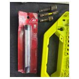 Mixed Hand Tools and Drill Bits Collection with Toolbox Mixed Hand Tools and Drill Bits Collection with Toolbox