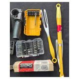 Mixed Hand Tools and Drill Bits Collection with Toolbox Mixed Hand Tools and Drill Bits Collection with Toolbox