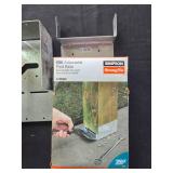 Simpson Strong-Tie 6x6 Adjustable Post Base with Roofing Nails Set Simpson Strong-Tie 6x6 Adjustable Post Base with Roofing Nails Set