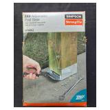 Simpson Strong-Tie 6x6 Adjustable Post Base with Roofing Nails Set Simpson Strong-Tie 6x6 Adjustable Post Base with Roofing Nails Set