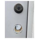 Prehung Exterior Door with Glass Panel 82in H x 38in W Prehung Exterior Door with Glass Panel 82in H x 38in W