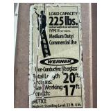 Werner 20 ft Fiberglass Extension Ladder Type II 225 lb Werner 20 ft Fiberglass Extension Ladder Type II 225 lb