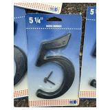 Large Assortment of House Numbers 5 1/4 Inch Mixed Styles and Finishes Large Assortment of House Numbers 5 1/4 Inch Mixed Styles and Finishes