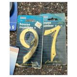 Large Assortment of House Numbers 5 1/4 Inch Mixed Styles and Finishes Large Assortment of House Numbers 5 1/4 Inch Mixed Styles and Finishes