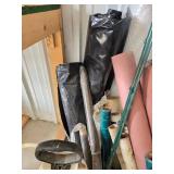 Assorted Construction Materials and Garden Sprayer Assorted Construction Materials and Garden Sprayer