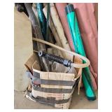 Assorted Construction Materials and Garden Sprayer Assorted Construction Materials and Garden Sprayer