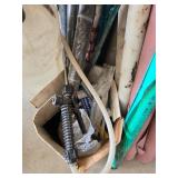 Assorted Construction Materials and Garden Sprayer Assorted Construction Materials and Garden Sprayer