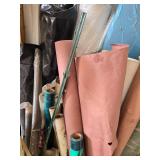 Assorted Construction Materials and Garden Sprayer Assorted Construction Materials and Garden Sprayer