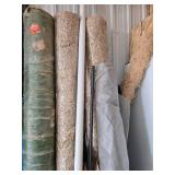 Collection of Erosion Control and Landscaping Materials Including Straw Mat Rolls and Tubes Collection of Erosion Control and Landscaping Materials Including Straw Mat Rolls and Tubes