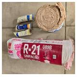Lot of Fiberglass Insulation Rolls and Magnet Source Rolling Magnet Sweeper Lot of Fiberglass Insulation Rolls and Magnet Source Rolling Magnet Sweeper