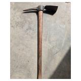 Pair of Vintage Pick Mattocks with Wooden Handles Pair of Vintage Pick Mattocks with Wooden Handles