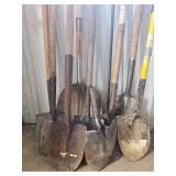 Group of Assorted Garden and Digging Shovels Group of Assorted Garden and Digging Shovels