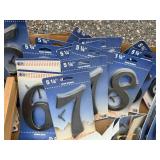 Collection of 5 1/4 Inch Metal House Numbers Assorted Styles Collection of 5 1/4 Inch Metal House Numbers Assorted Styles