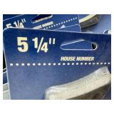 Collection of 5 1/4 Inch Metal House Numbers Assorted Styles Collection of 5 1/4 Inch Metal House Numbers Assorted Styles