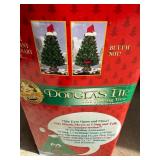 Artificial Christmas Tree Set with Douglas Fir Animated Tree and Decorative Pedestal Artificial Christmas Tree Set with Douglas Fir Animated Tree and Decorative Pedestal