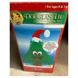 Artificial Christmas Tree Set with Douglas Fir Animated Tree and Decorative Pedestal Artificial Christmas Tree Set with Douglas Fir Animated Tree and Decorative Pedestal
