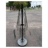 Rotating Metal Brochure and Magazine Rack, 68 Inch Tall Rotating Metal Brochure and Magazine Rack, 68 Inch Tall