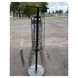Rotating Metal Brochure and Magazine Rack, 68 Inch Tall Rotating Metal Brochure and Magazine Rack, 68 Inch Tall