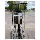Rotating Metal Brochure and Magazine Rack, 68 Inch Tall Rotating Metal Brochure and Magazine Rack, 68 Inch Tall