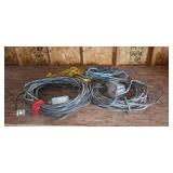 Lot of Extension Cords and Power Outlets Lot of Extension Cords and Power Outlets