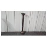 Set of Tall Ribbed Metal Candle Holders Set of Tall Ribbed Metal Candle Holders