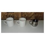 Assorted Drinkware Set: Tiki Glasses, Coffee Mugs, Plates, and Creamer Pitcher Assorted Drinkware Set: Tiki Glasses, Coffee Mugs, Plates, and Creamer Pitcher