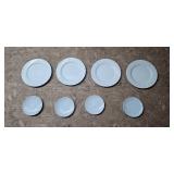 Mixed Set of China and Gibson Dinnerware Plates and Cups Mixed Set of China and Gibson Dinnerware Plates and Cups