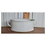 Set of Porcelain Serving Bowls including Home O Classic Collection and White Double-Handled Bowl Set of Porcelain Serving Bowls including Home O Classic Collection and White Double-Handled Bowl