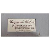 Pair of Raymond Waites Floral Ceramic Canisters with Lids Pair of Raymond Waites Floral Ceramic Canisters with Lids