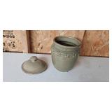 Set of Lidded Canisters with Bag of Brass Drawer Pulls Set of Lidded Canisters with Bag of Brass Drawer Pulls