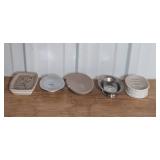Assorted Bathroom Accessories Collection with Soap Dishes, Tumblers, and Lotion Dispenser Assorted Bathroom Accessories Collection with Soap Dishes, Tumblers, and Lotion Dispenser