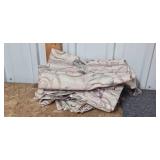 Set of Croscill Floral Curtain Panels with Tassel Trim Set of Croscill Floral Curtain Panels with Tassel Trim