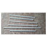 Set of Assorted White Tension Curtain Rods Set of Assorted White Tension Curtain Rods