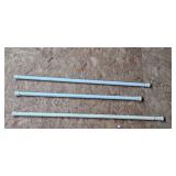 Set of Assorted White Tension Curtain Rods Set of Assorted White Tension Curtain Rods