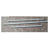 Set of Assorted White Tension Curtain Rods Set of Assorted White Tension Curtain Rods