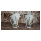 Pottery Pinecone Vases, Ceramic Planter, and Bird Figurine Set Pottery Pinecone Vases, Ceramic Planter, and Bird Figurine Set