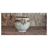 Pottery Pinecone Vases, Ceramic Planter, and Bird Figurine Set Pottery Pinecone Vases, Ceramic Planter, and Bird Figurine Set