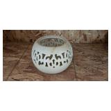 Ceramic Decor Collection with Lidded Jars, Candle Holder, and Kangaroo Planter Ceramic Decor Collection with Lidded Jars, Candle Holder, and Kangaroo Planter