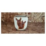 Ceramic Decor Collection with Lidded Jars, Candle Holder, and Kangaroo Planter Ceramic Decor Collection with Lidded Jars, Candle Holder, and Kangaroo Planter