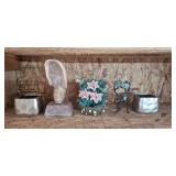 Collection of Decorative Home Accents Inc Vases, Figurines, and Holders Collection of Decorative Home Accents Inc Vases, Figurines, and Holders