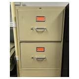 HON Two-Drawer Metal Filing Cabinet 29x18x22 Inch HON Two-Drawer Metal Filing Cabinet 29x18x22 Inch