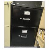 Black 2-Drawer Metal Filing Cabinet Black 2-Drawer Metal Filing Cabinet