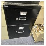 Black 2-Drawer Metal Filing Cabinet Black 2-Drawer Metal Filing Cabinet