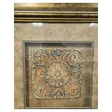 Pair of Paragon Picture Gallery Framed Wall Art with Ornate Bronze Accents, 25x27 Inches Pair of Paragon Picture Gallery Framed Wall Art with Ornate Bronze Accents, 25x27 Inches