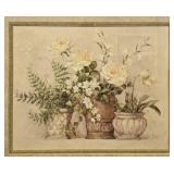 Barbara Mock Framed Floral Wall Art 37x43 Inches Barbara Mock Framed Floral Wall Art 37x43 Inches