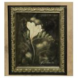 Set of 2 Framed Botanical Floral Prints Signed F. de Villeneuve 44x32 Inches Set of 2 Framed Botanical Floral Prints Signed F. de Villeneuve 44x32 Inches