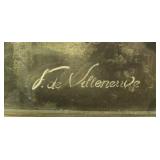 Set of 2 Framed Botanical Floral Prints Signed F. de Villeneuve 44x32 Inches Set of 2 Framed Botanical Floral Prints Signed F. de Villeneuve 44x32 Inches