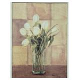 Pair of Framed Floral Art Prints with Calla Lilies and Tulips 24x32 Inches Pair of Framed Floral Art Prints with Calla Lilies and Tulips 24x32 Inches